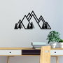 Wallity Accesorio Decorativo de Pared de Metal v1 - 70 x 35 cm, Metal Negro 1.5mm